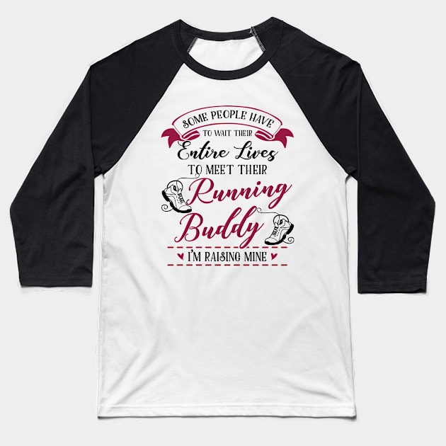 Running Mom and Baby Matching T-shirts Gift Baseball T-Shirt by KsuAnn